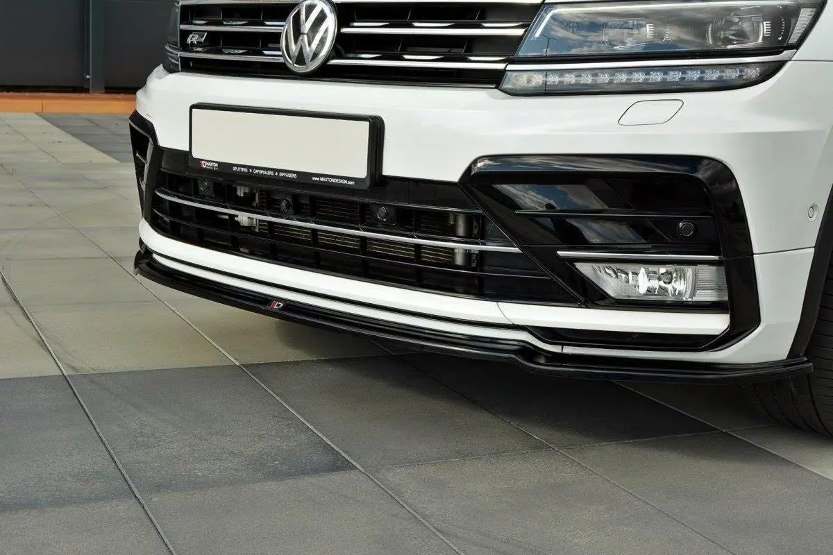 Frontspoiler VW Tiguan II R-LINE 2016 - 2020 | Glossy Black Edition