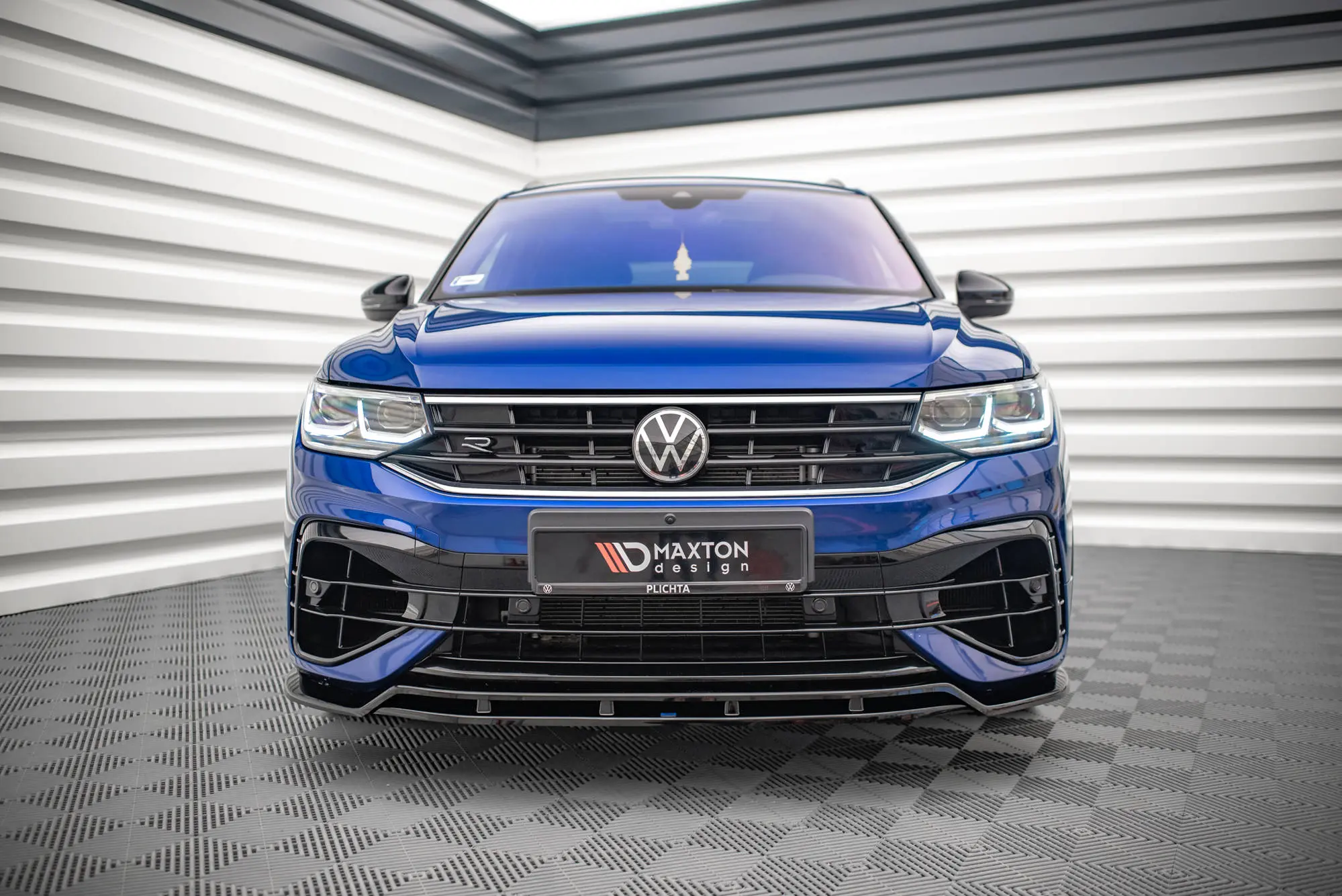 Frontspoiler VW Tiguan II R-line 2020 - 2024 | V.1 Glossy Black Edition – bilde 2