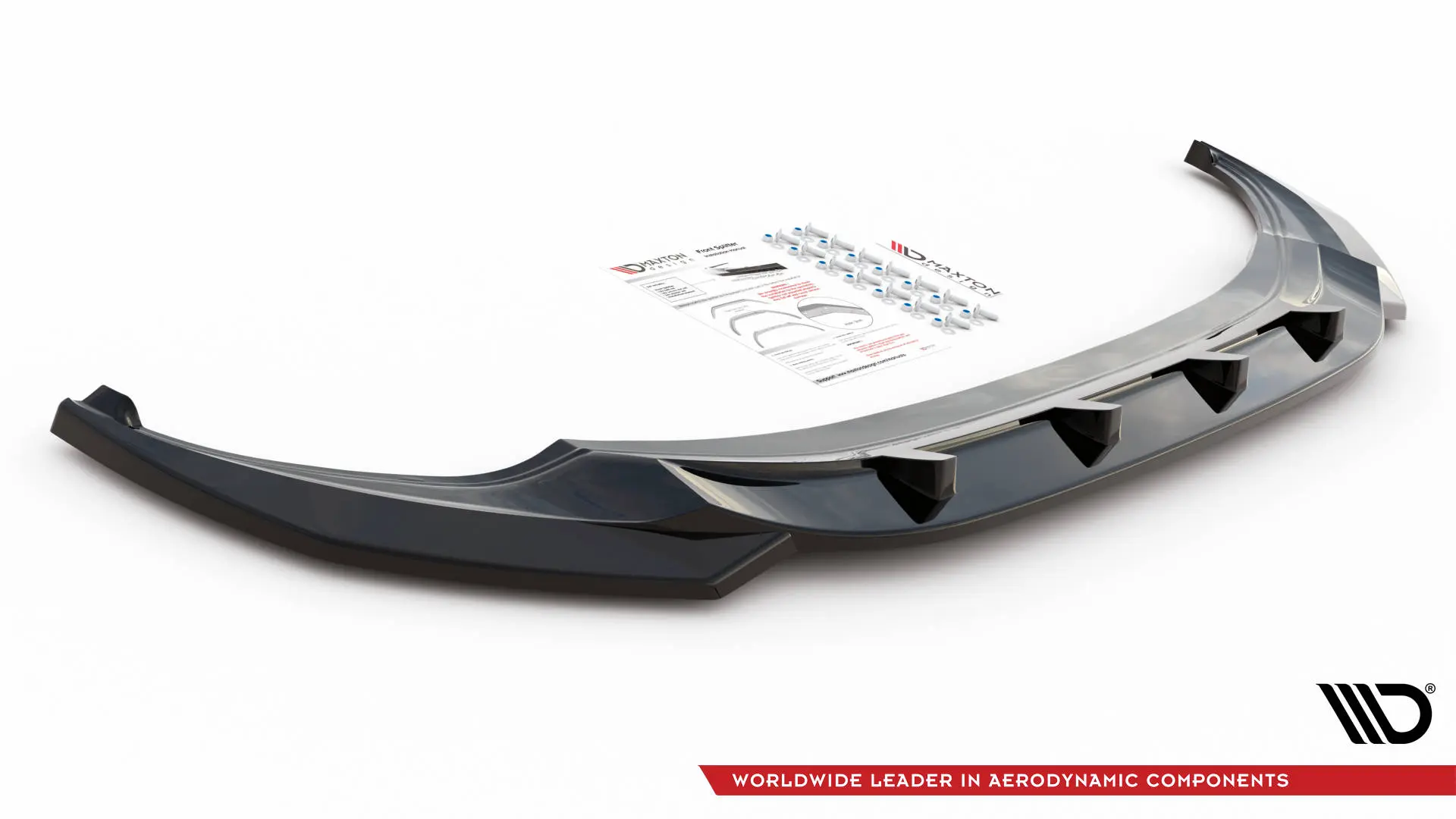 Frontspoiler VW Tiguan II R-Line 2020 - 2024 | V.3 Glossy Black Edition – bilde 4