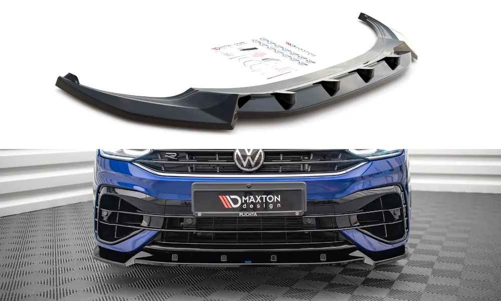 Frontspoiler VW Tiguan II R / R-Line Facelift 2020-> | V.2 Glossy Black Edition – bilde 2
