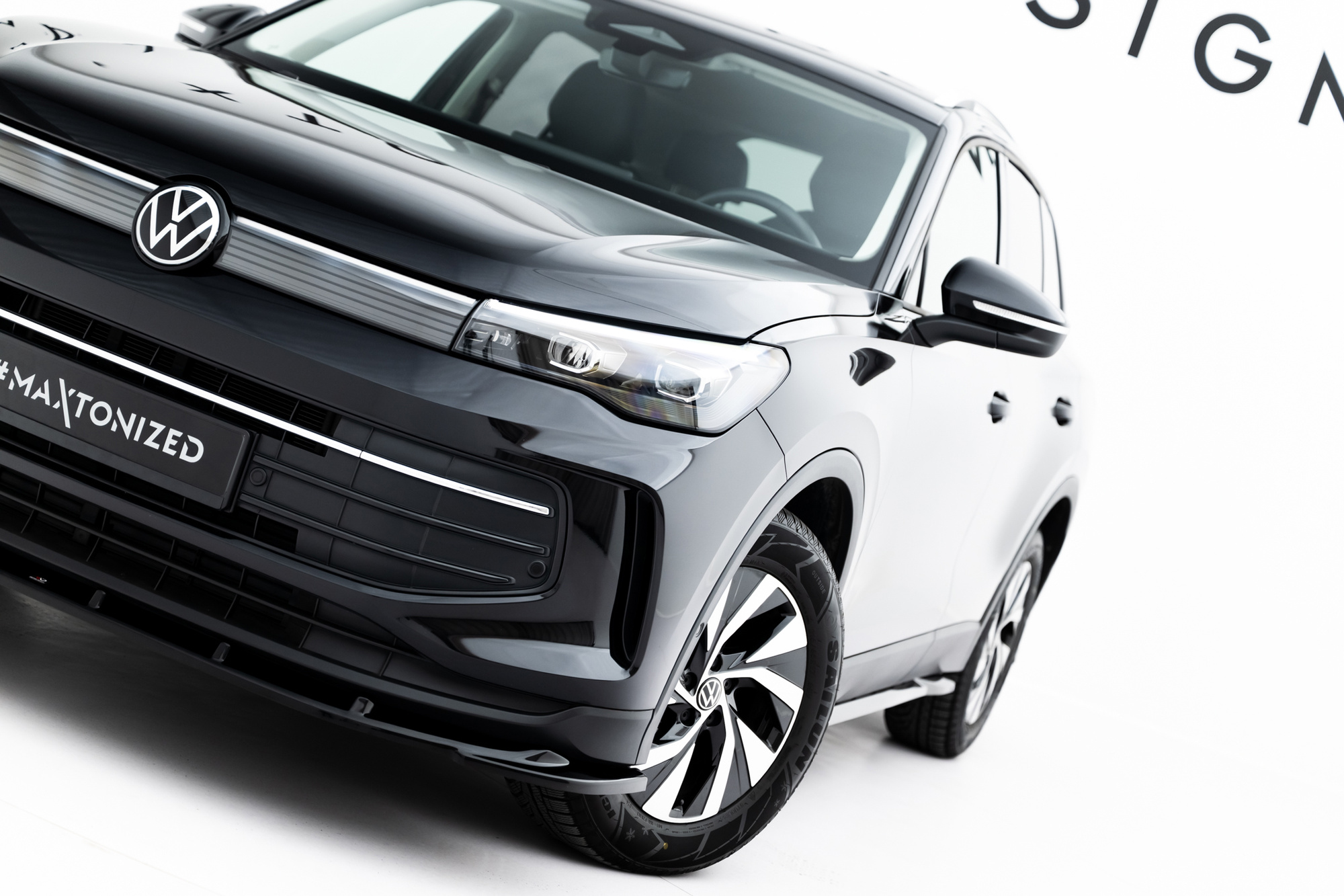 Frontspoiler VW Tiguan III 2024 -> | Sport Glossy Black Edition V2 – bilde 2