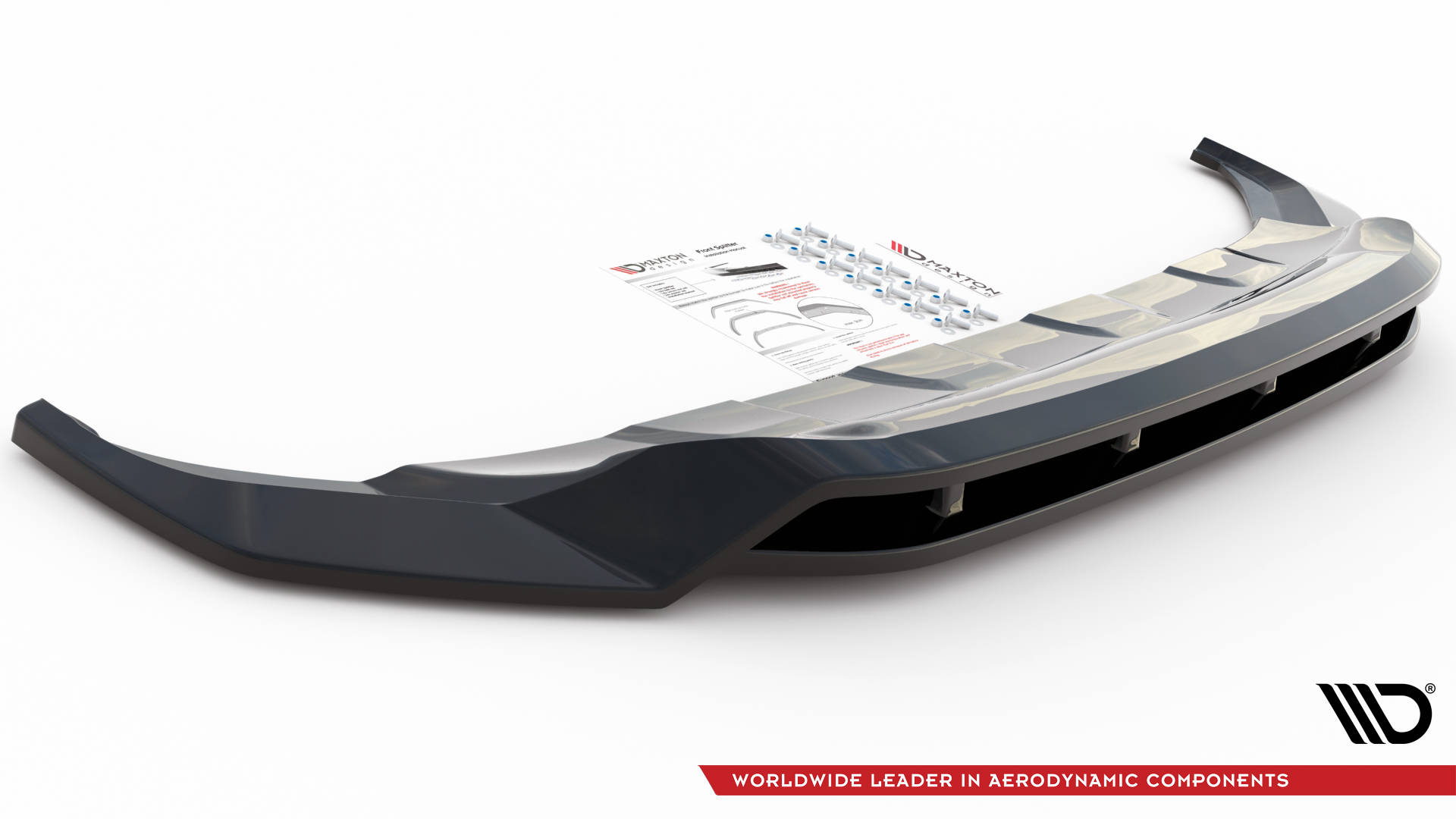 Frontspoiler VW Touareg CR R-Line 2018 - 2023  | Glossy Black Edition – bilde 5