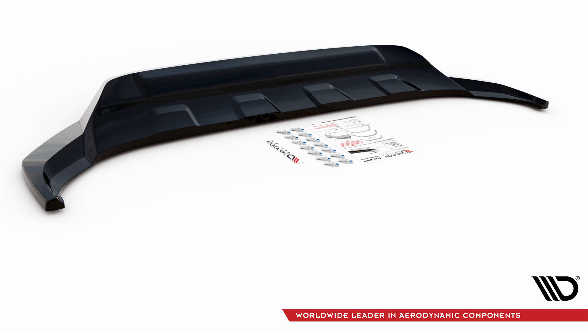 Frontspoiler VW Touareg CR R-Line 2018 - 2023  | Glossy Black Edition – bilde 6