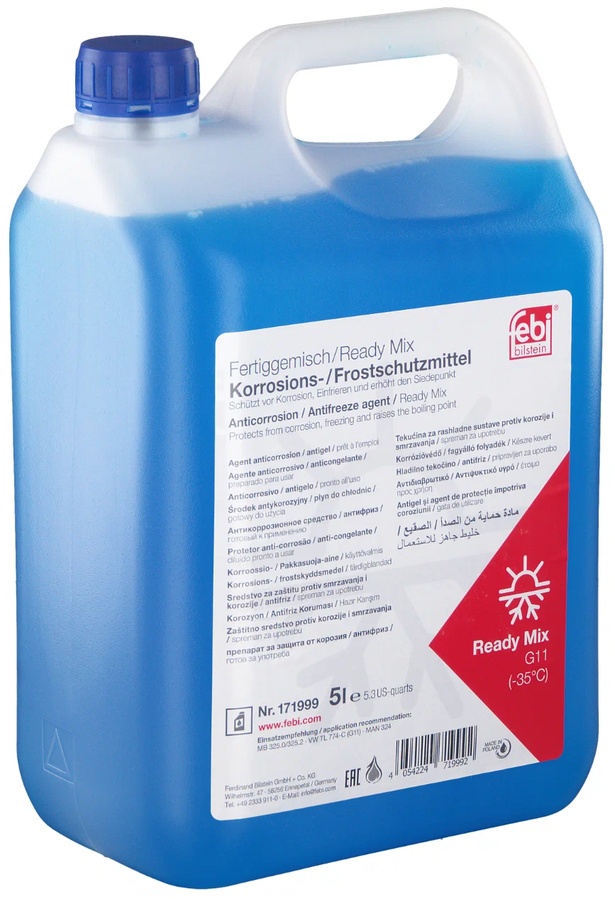 Frostvæske G11 Febi Bilstein -35°C - 5L Image 1