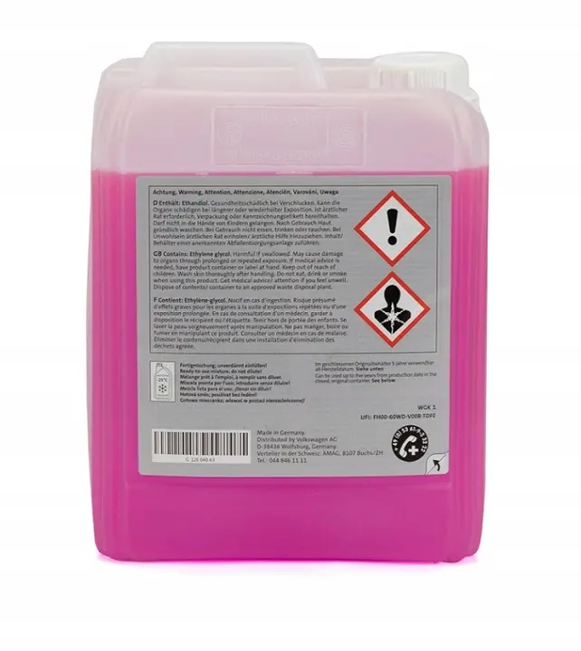 Frostvæske G12evo VW / Audi / Skoda / Seat -35°C - 5L Image 2