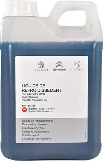 Frostvæske G33 Original PSA Stellantis - 2L │  Blue  -35℃ Antifreeze LongLife DS Citroen Peugeot Image 1