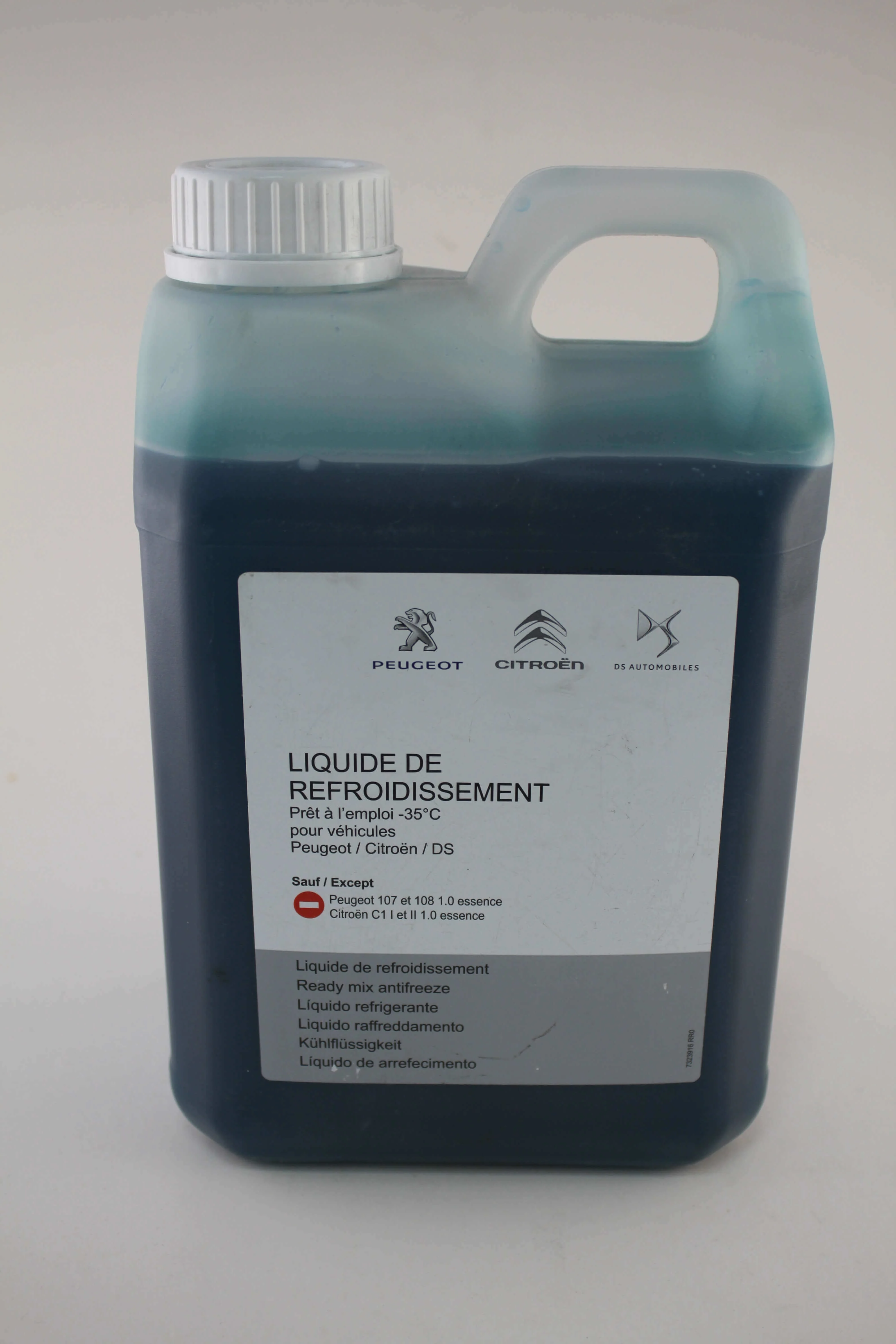Frostvæske G33 Original PSA Stellantis - 2L │  Blue  -35℃ Antifreeze LongLife DS Citroen Peugeot Image 4