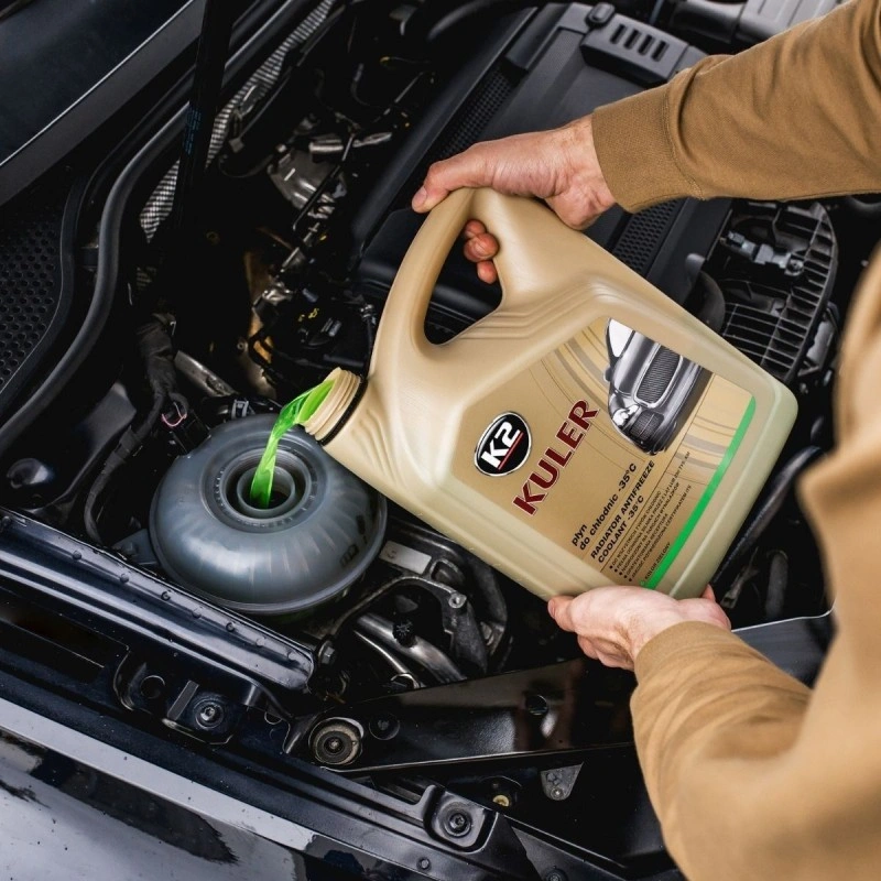 Frostvæske K2 Kuler -35°C Grønn │ Ferdigblandet Kjølevæske Antifreeze Mixed Antifreeze Coolant Long Life Green - 5L Image 4
