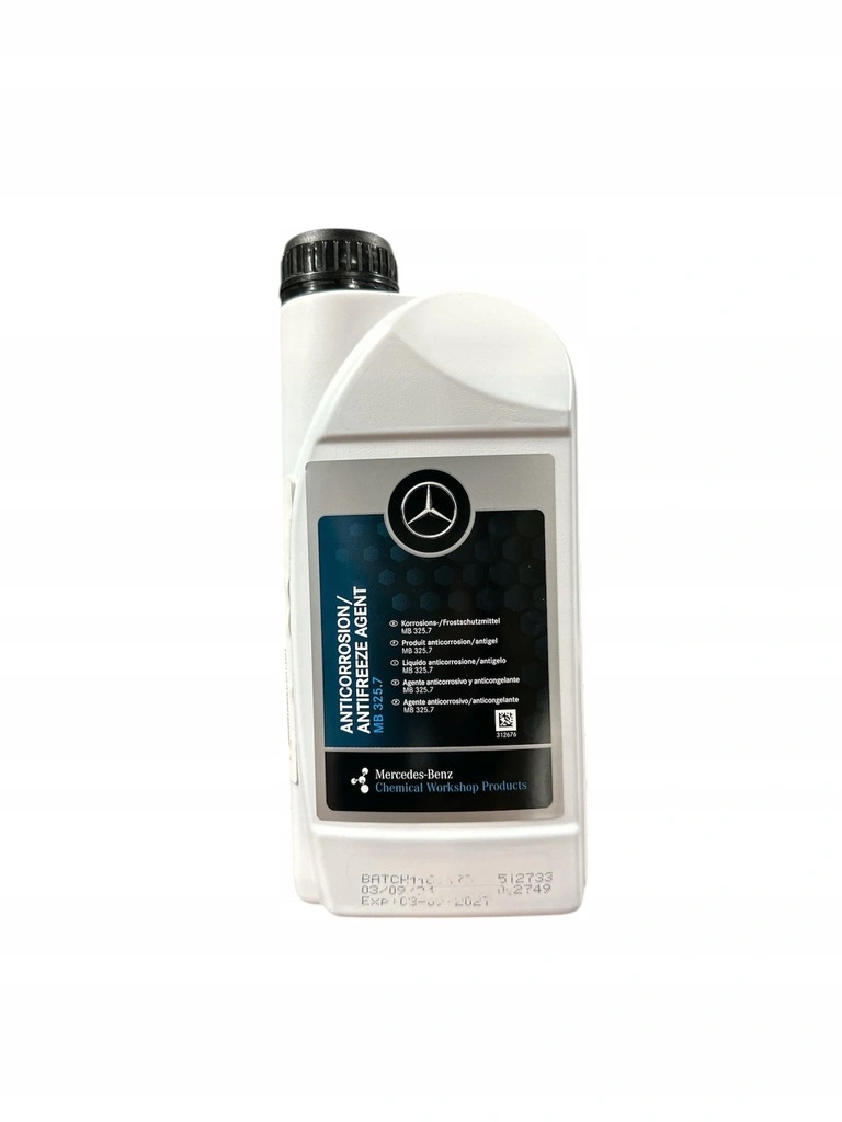 Frostvæske Mercedes-Benz MB 325.7 Blå Konsentrat │ Genuine® Smart  Blue Antifreeze Agent Coolant - 1L