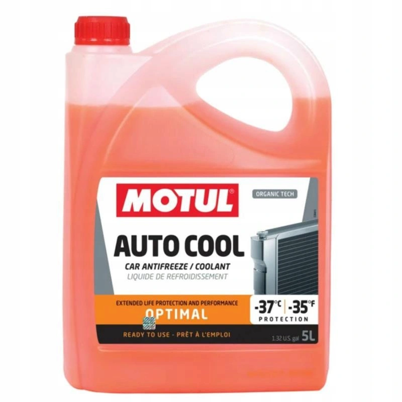 Frostvæske Motul Auto Cool Optimal Ultra Long Life Coolant │ Kjølevæske Rosa Glycol-based Anti-Freeze - 5l Image 1