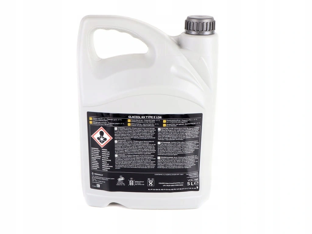 Frostvæske Renault Glaceol RX Type E LDR │ Genuine® Green Coolant Ready To Use  - 5L – bilde 3