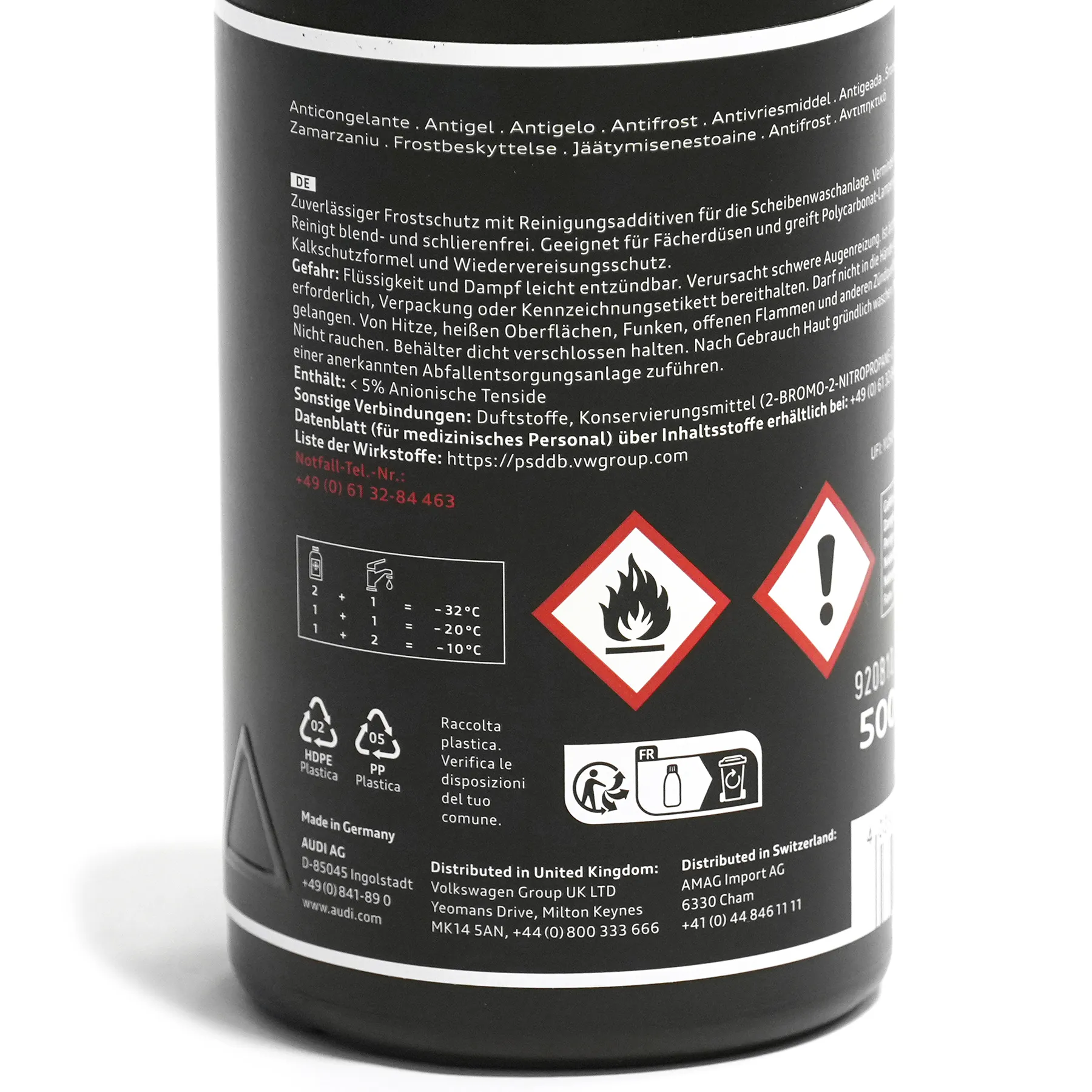 Frostvæske til spylervæske Audi Antifrost │ Genuine® Anti-freeze Screenwash - 500 ml Image 2