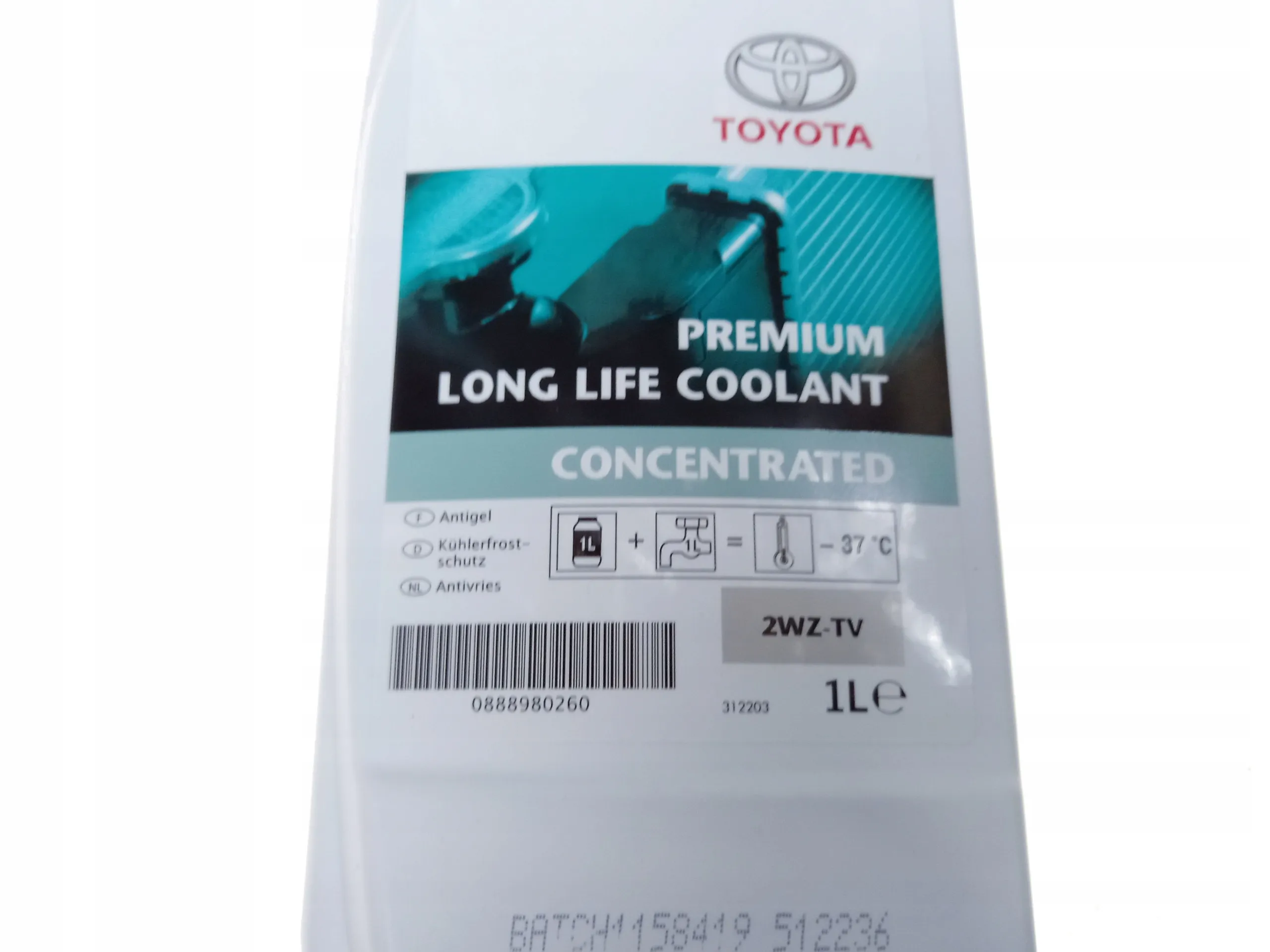 Frostvæske Toyota Long Life Coolant Green | Genuine® Toyota Antifreeze Coolant Concentrated - 1L Image 3