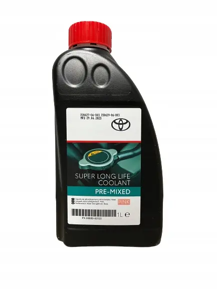 Frostvæske Toyota Super Long Life Pink Coolant | Genuine Toyota Antifreeze Coolant pre-mixed - 1L Image 1