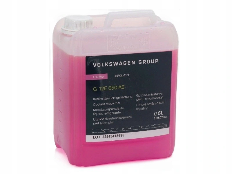 Frostvæske VAG G12 Evo G13 VW │ Genuine® Volkswagen Audi Skoda Seat Cupra Ready Mixed Coolant Frost Protection - 5L