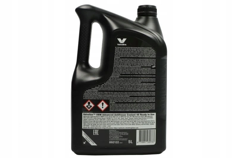 Frostvæske Valvoline OEM Advanced 48 │ Antifreeze Coolant - 5L Image 2