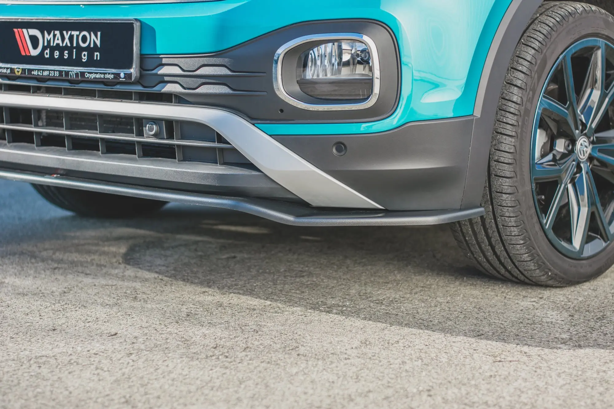 Frotnspoiler VW T-Cross 2018-> | Glossy Black Edition – bilde 2