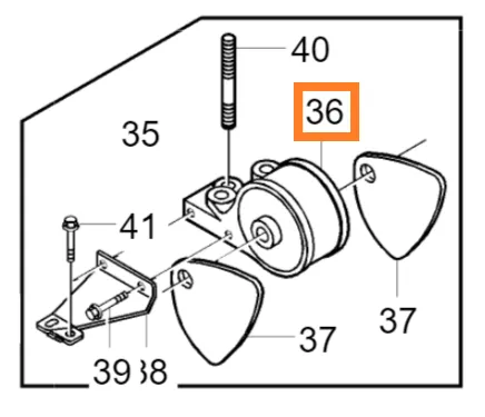 Girkassepute venstre Volvo Genuine® S40 V40 1996-2004 │ B4184S/B4204S