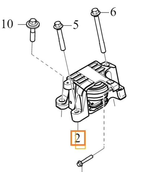 Girkassepute venstre Volvo Genuine® XC40 2018- │ D4204T / B4204T