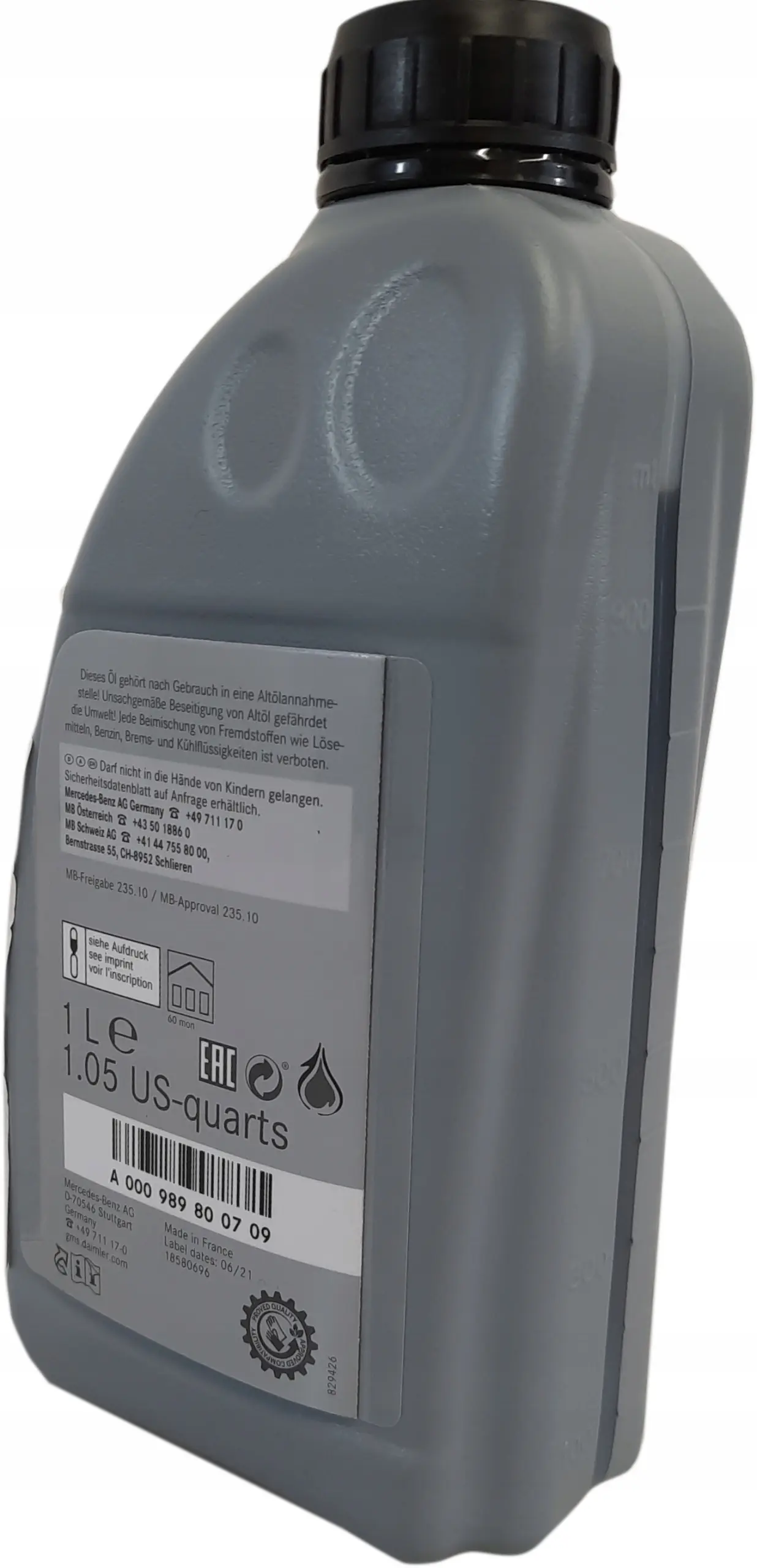 Girolje 75W-85  Mercedes-Benz MB 235.10 Hypoid │ Genuine® Manual Transmission Oil - 1L Image 4