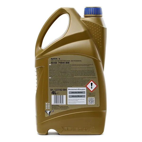 Girolje 75W-85 Ravenol MTF-1 for Manuel Girkasse og Differensialgir │ Transmission fluid - 4L – bilde 3