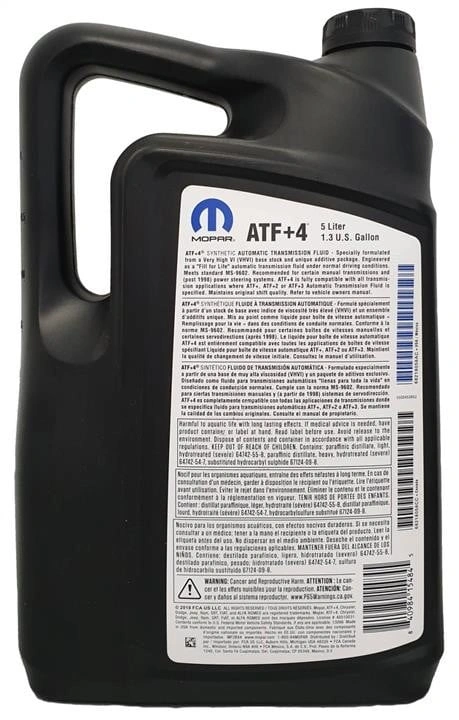 Girolje ATF+4  Mopar MS-9602 │ Genuine® Automatic Transmission Fluid - 5L Image 3