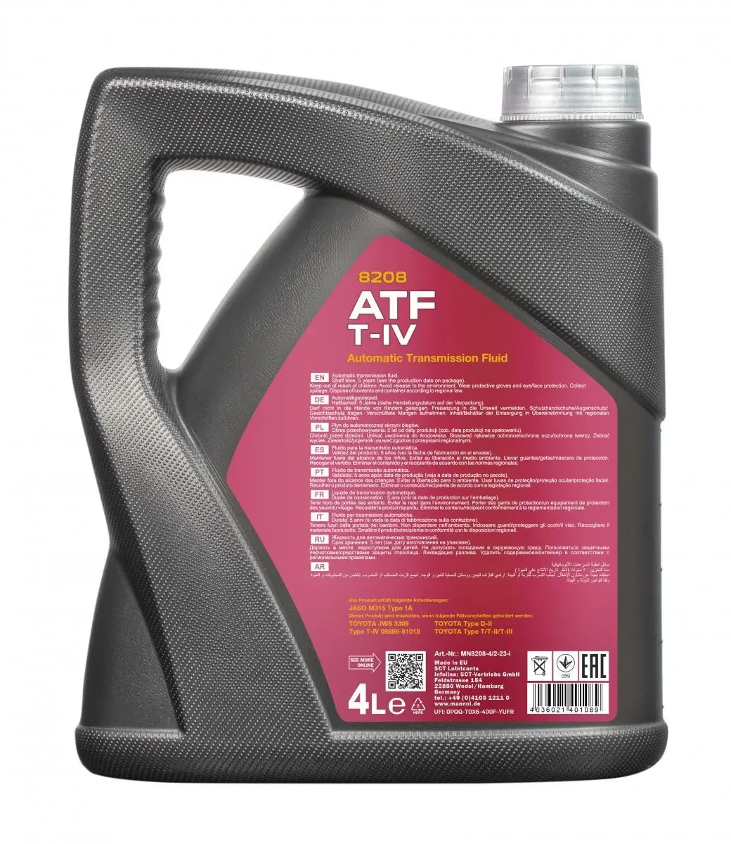 Girolje ATF automatgir Mannol ATF T-IV │  Toyota & Lexus Automatic Transmission Fluid - 1L Image 2