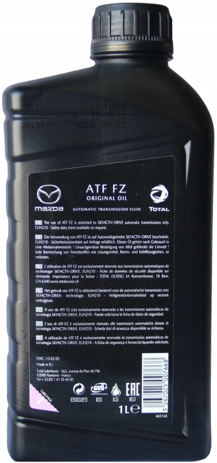 Girolje ATF FZ Mazda │ Genuine® Automatic Transmission Fluid - 1L Image 3