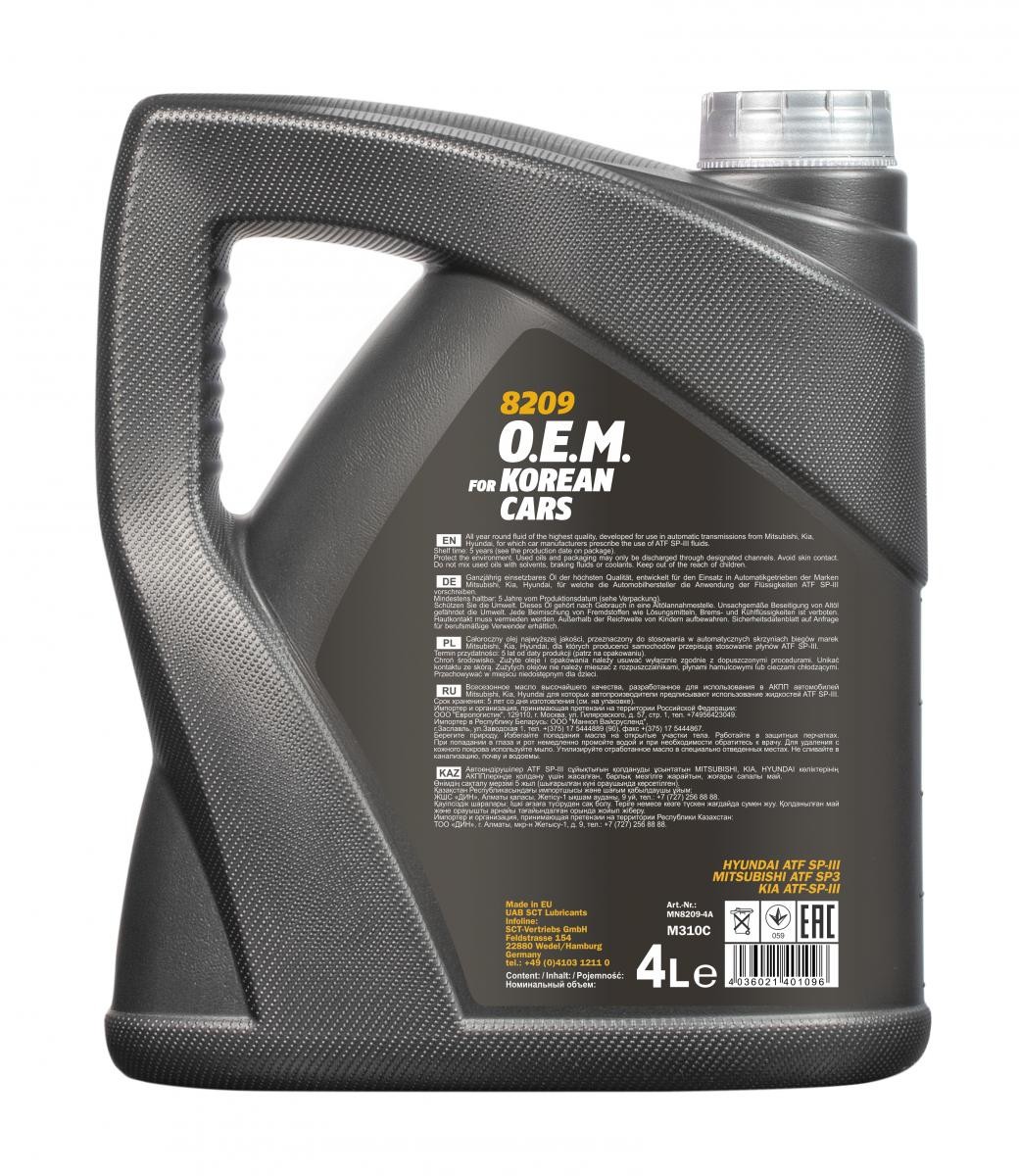 Girolje ATF Mannol SP-III │ O.E.M. 8209 for Korean cars Automatic Transmission Fluid - 4L – bilde 2