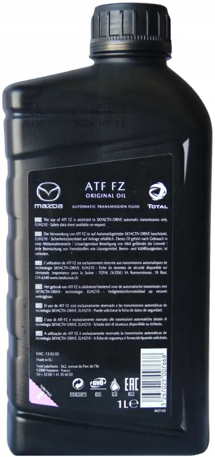 Girolje ATF Mazda FZ Original Oil Skyactive Drive │  Automatgir Genuine® Automatic Transmission Fluid - 1L Image 2