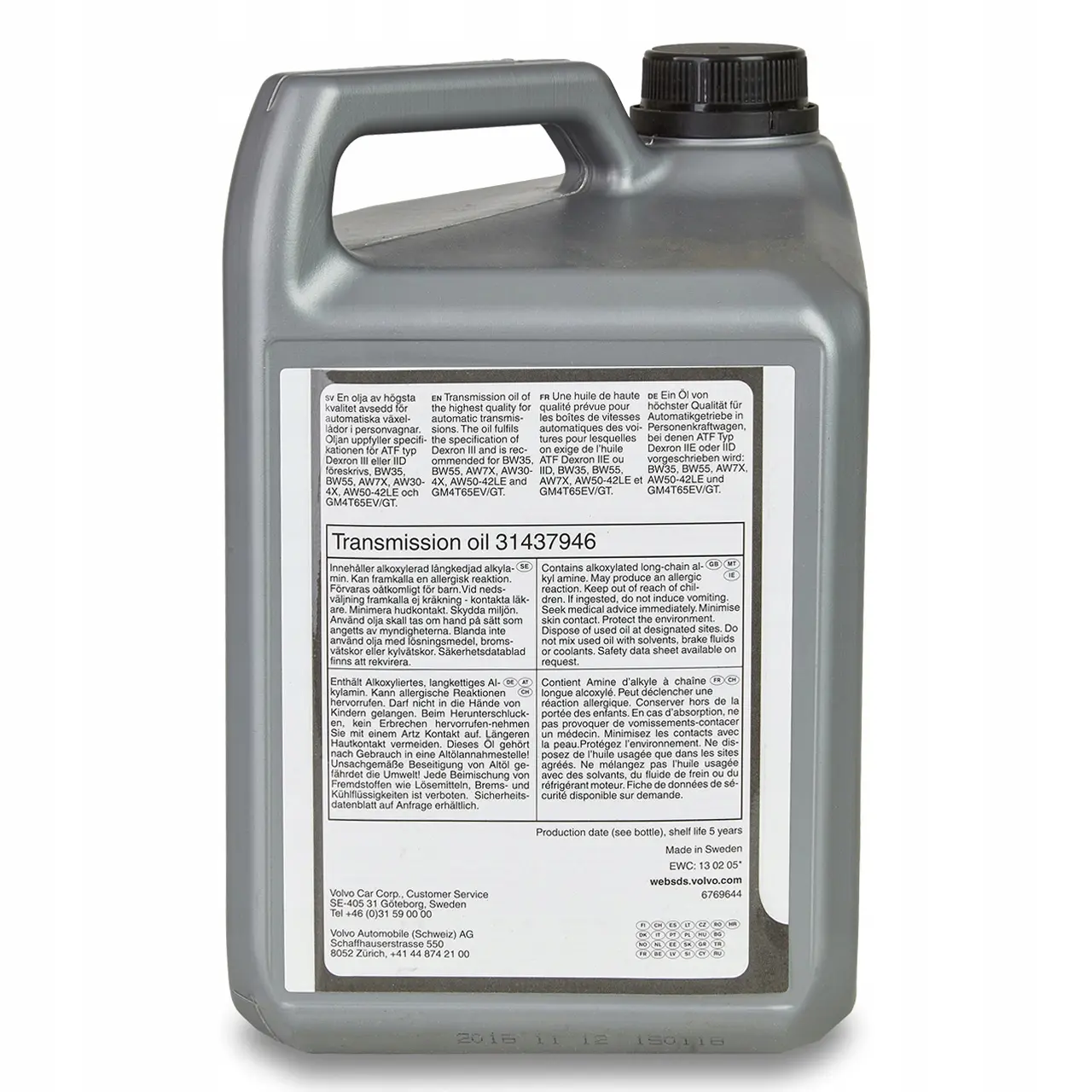 Girolje ATF Volvo Dexron III │ Automatic Transmission Fluid - 4L Image 3