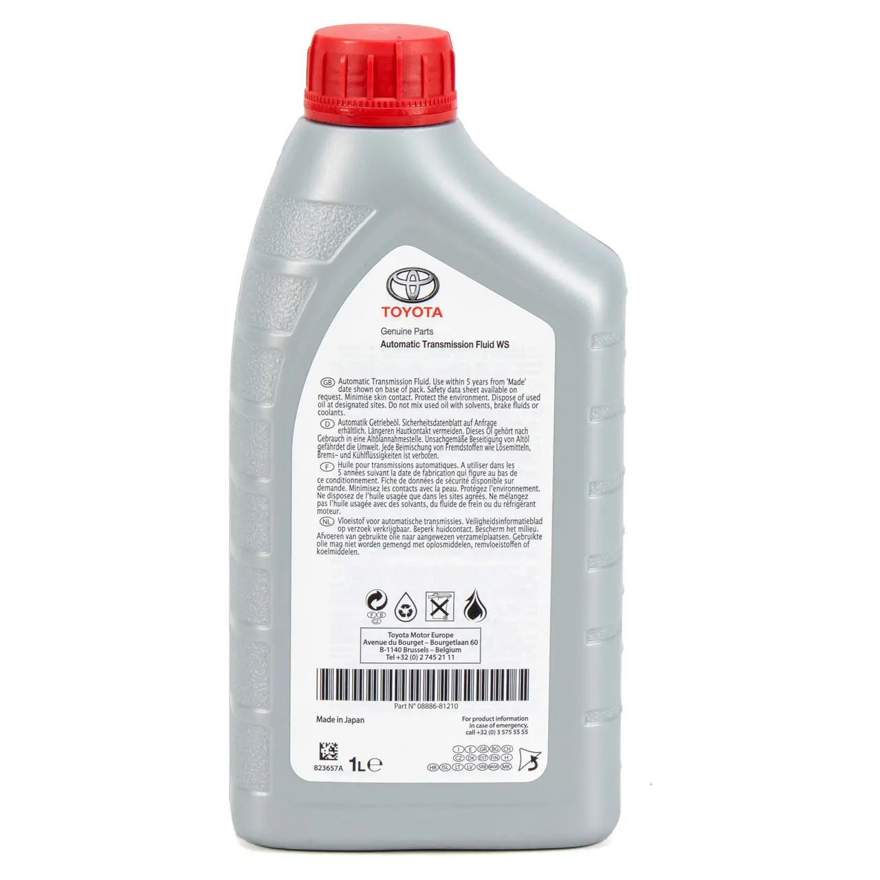 Girolje ATF WS Toyota Automatic Transmission Fluid Liftetime │ Genuine® Automatic Transmission Fluid - 1L Image 3