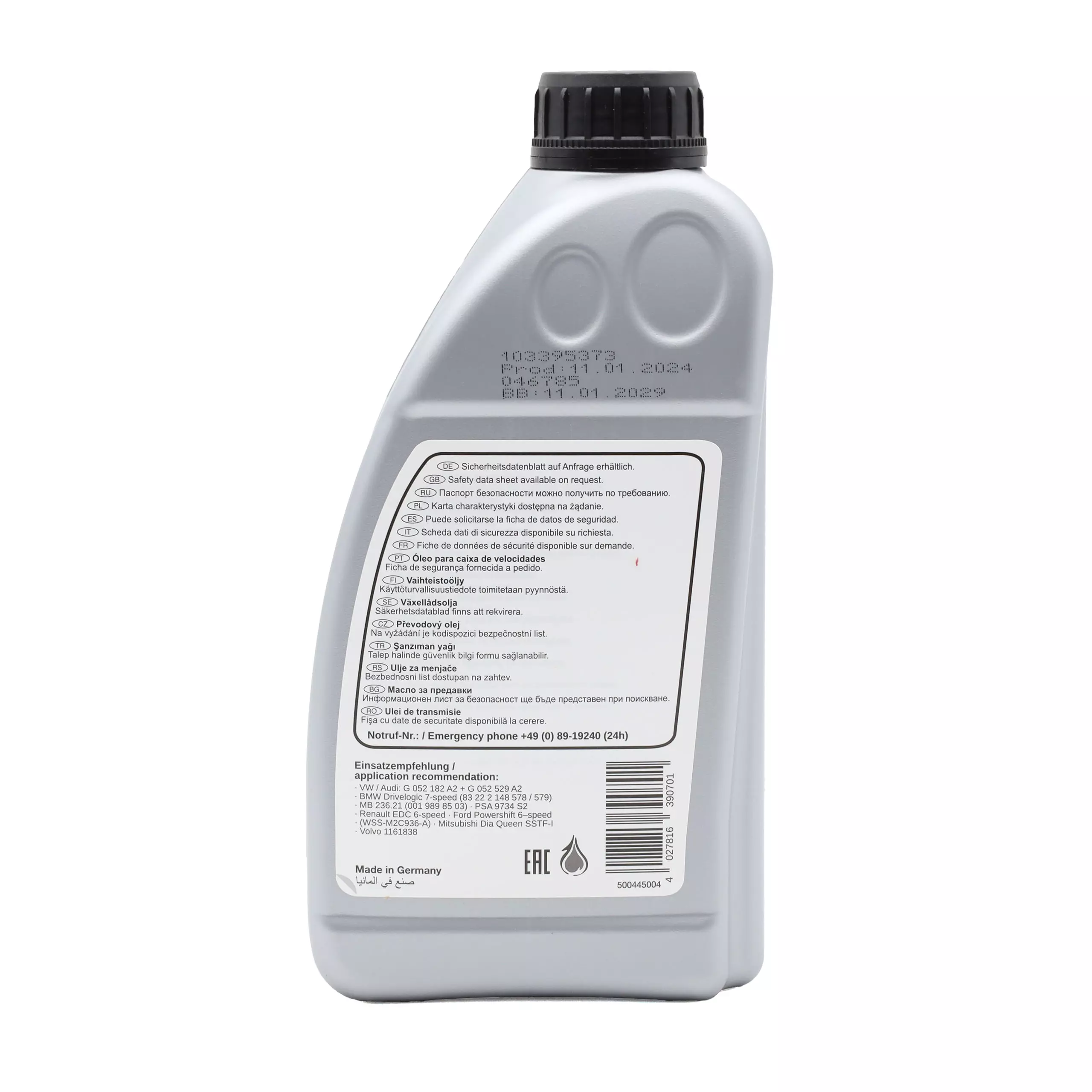 Girolje VAG DSG / DCT for 7-trinns DSG-girkasser (DL501, 0B5) │ Febi Bilstein 7 Speed Dual Clutch Gearbox Oil - 1L Image 2