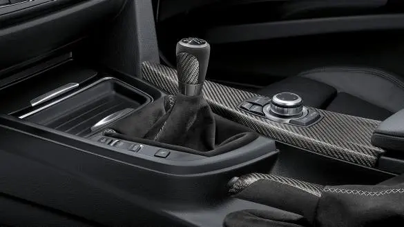 Girspakknott BMW Carbon Fiber Alcantara │ BMW M Performance Short Shift Gear Knob Image 2