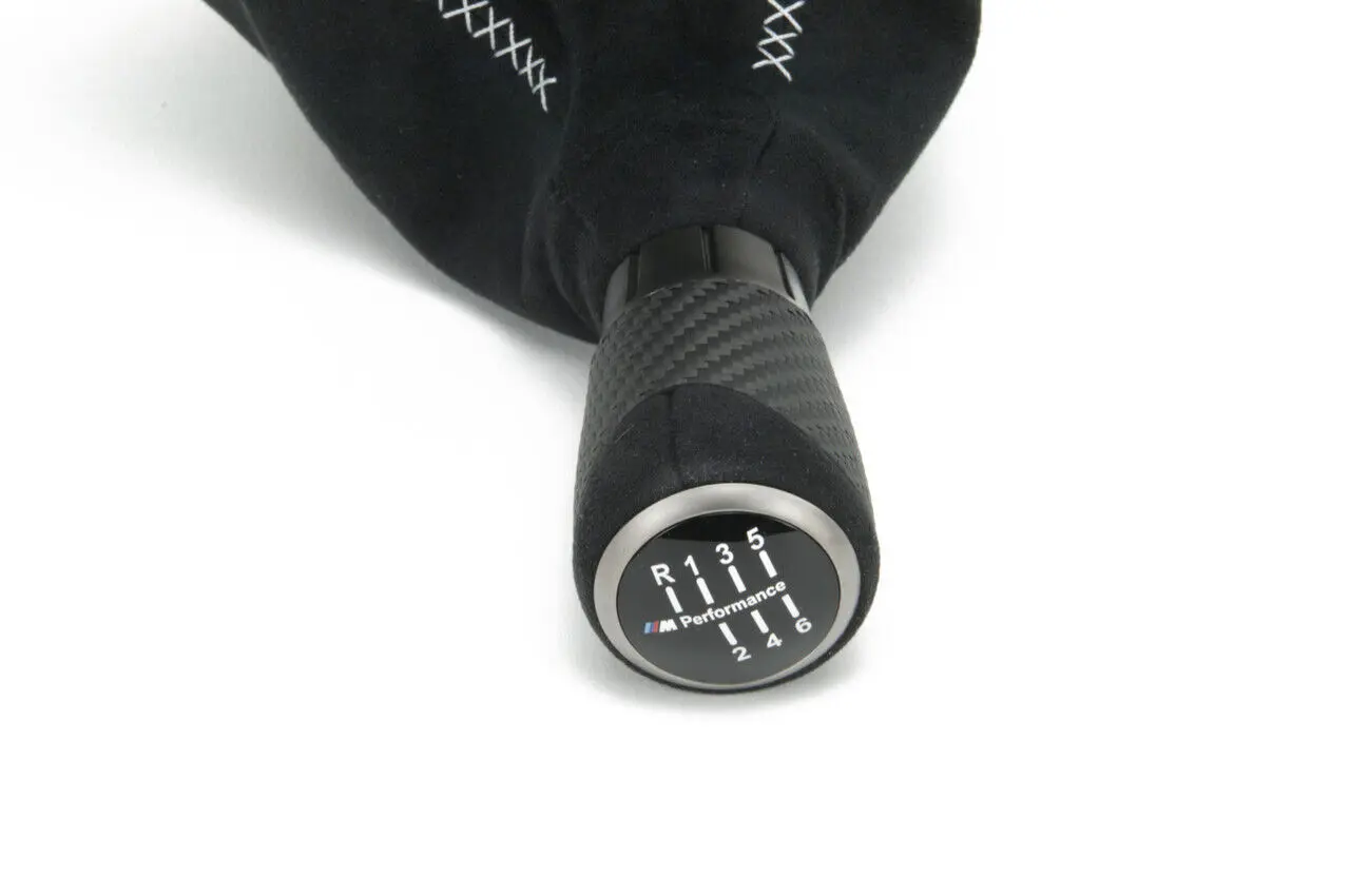 Girspakknott BMW Carbon Fiber Alcantara │ BMW M Performance Short Shift Gear Knob Image 8