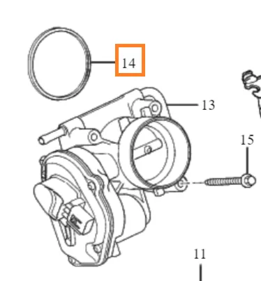 Gjeldespjeldpakning Volvo Genuine® C30 S40 S60 S80 V40 V50 V60 V70 │ 1.6 bensin