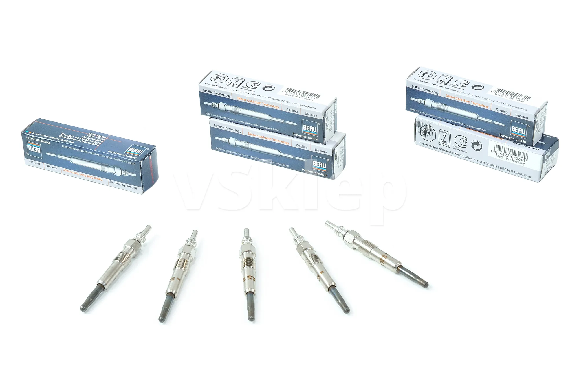 Glødeplugg BERU Volvo 850/S70/V70/S80 1992-2001 │ 2.5 TDI (1275498)