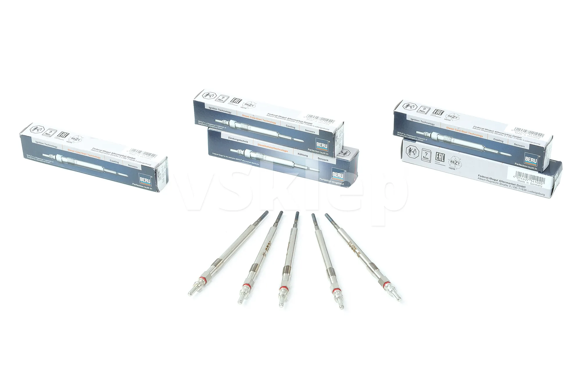 Glødeplugg BERU Volvo C30/C70/S40/V50/S60/S80/V70/XC60/XC70/XC90 2005-2017 │ 2.4D/D5 (8653880)
