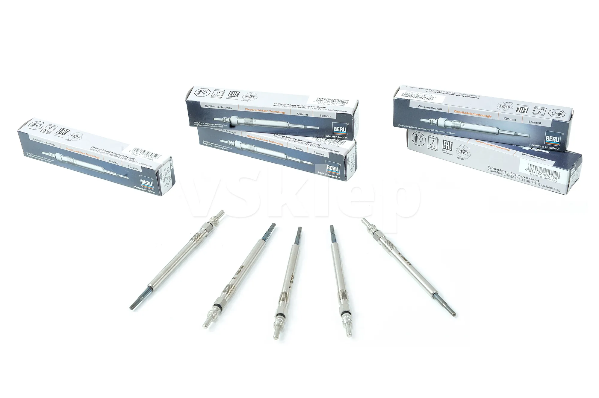 Glødeplugg BERU Volvo S60/S80/V70/XC70/XC90 2000-2005 │ 2.4D/D5 (8631607)