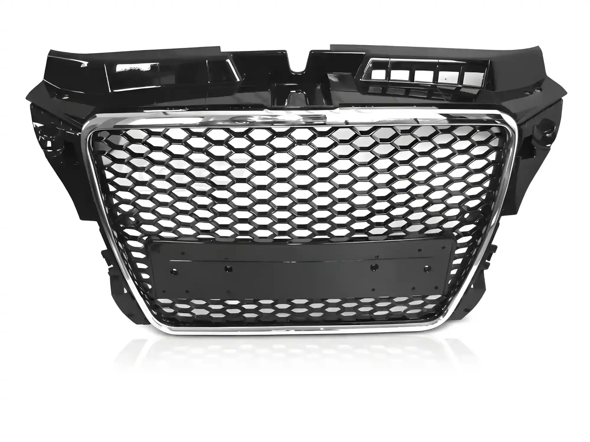 Grill Audi A1 (8X) 2010 - 2014 │ Sportsgrill RS-stil - svart høyglans PDC – bilde 2