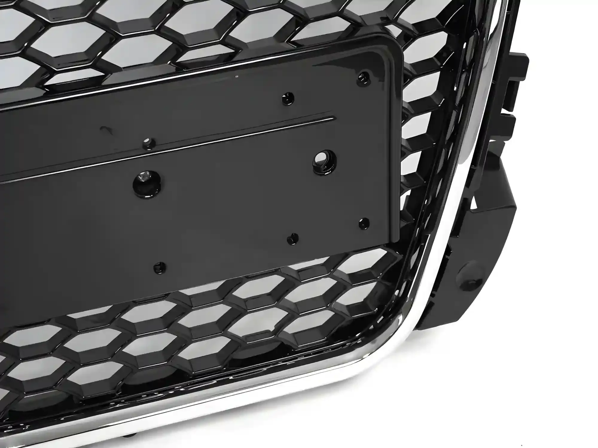 Grill Audi A3 (8P) 2008 - 2012 │ Sportsgrill RS-stil - svart høyglans / chrome PDC – bilde 5