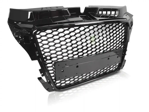 Grill Audi A3 (8P) 2008 - 2012 │ Sportsgrill RS-stil - svart høyglans