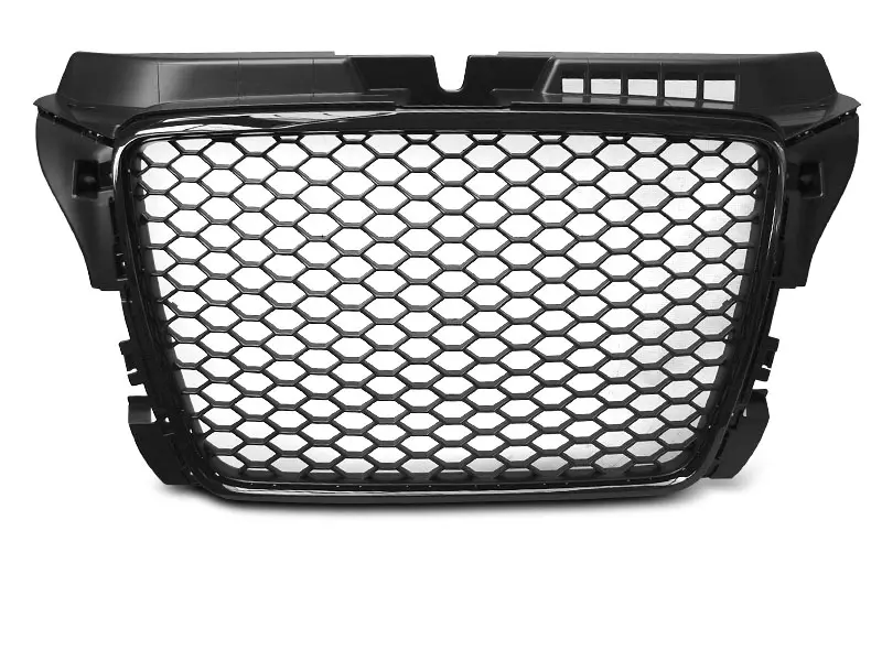 Grill Audi A3 8P Facelift 2008 - 2013 | SPORT GLOSSY BLACK FRAME – bilde 7