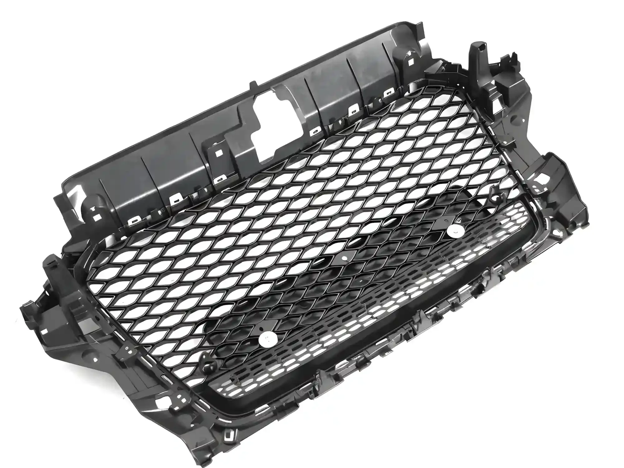Grill Audi A3 (8V) 2012 - 2016 │ Sportsgrill RS-stil - svart høyglans PDC – bilde 4