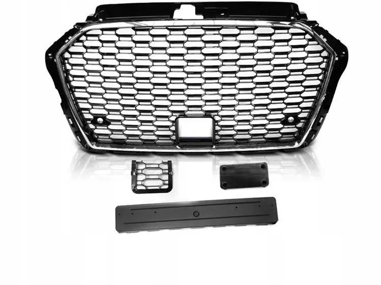 Grill Audi A3 8V Facelift 2016 - 2020 | SPORT CHROME-BLACK – bilde 5