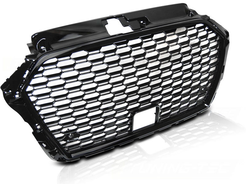 Grill Audi A3 8V Facelift 2016 - 2020 | SPORT  GLOSSY BLACK – bilde 2