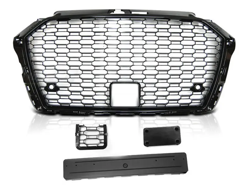 Grill Audi A3 8V Facelift 2016 - 2020 | SPORT  GLOSSY BLACK – bilde 3