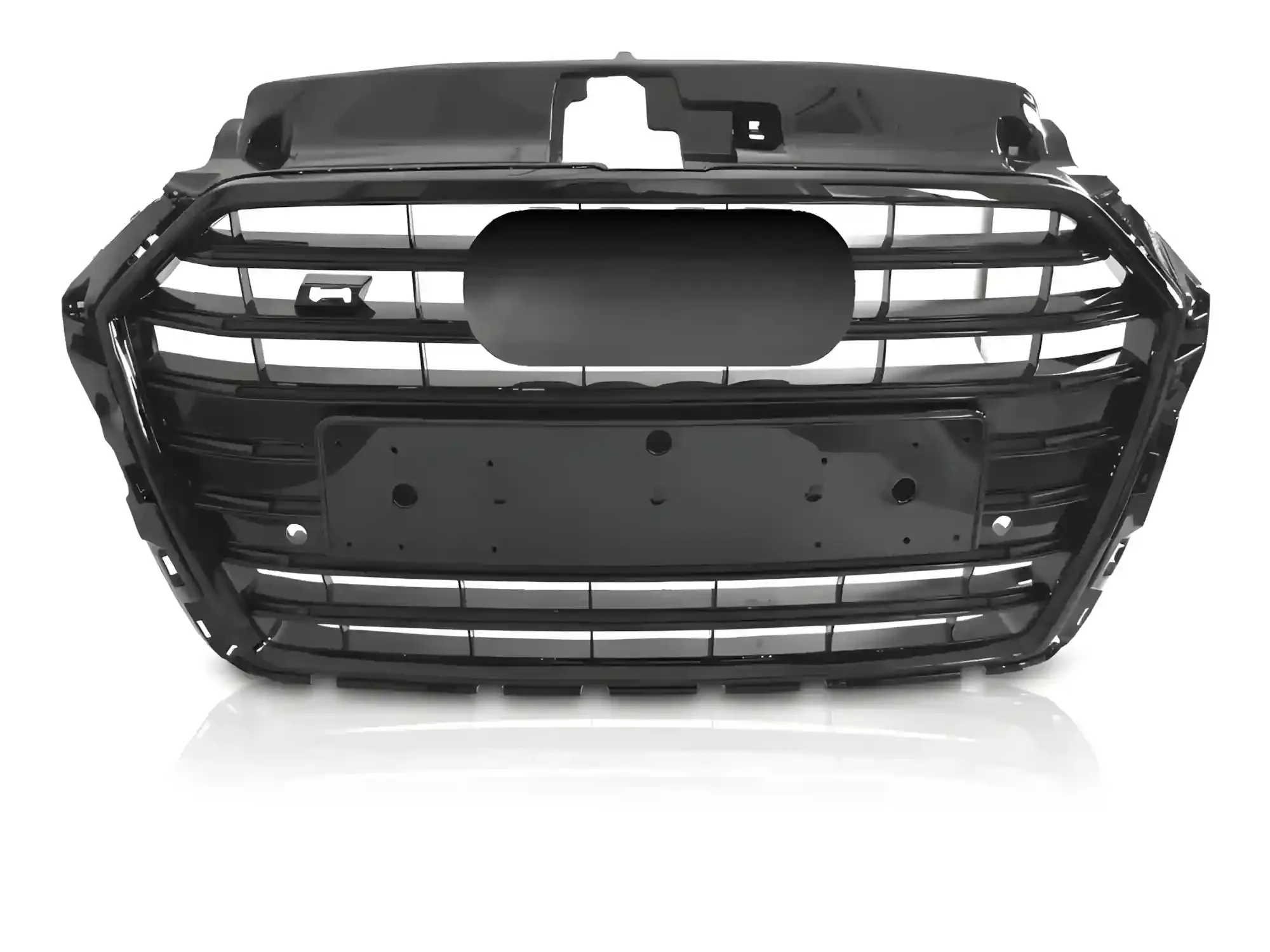Grill Audi A3 (8V) Facelift 2017 - 2020 │ Sportsgrill S-stil - svart høyglans PDC / ACC – bilde 2
