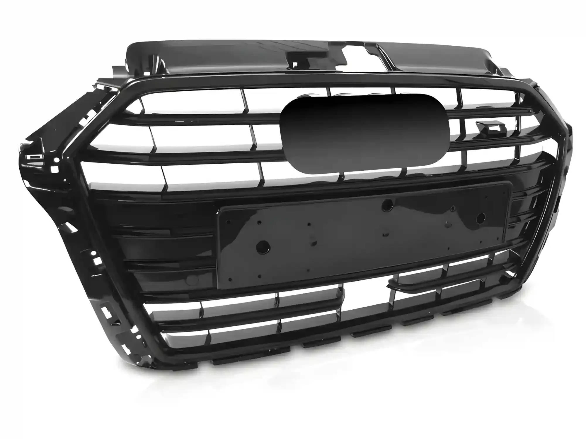 Grill Audi A3 (8V) Facelift 2017 - 2020 │ Sportsgrill S-stil - svart høyglans PDC / ACC