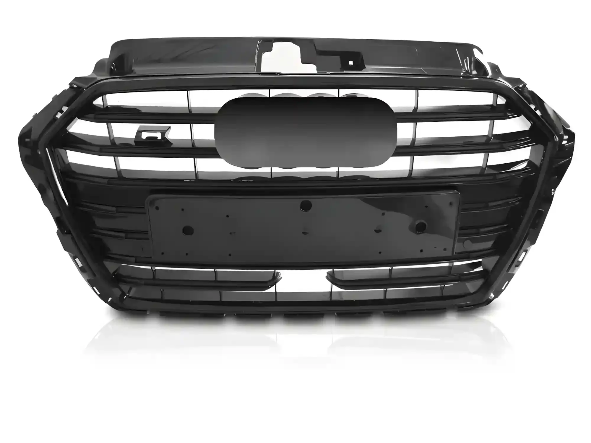 Grill Audi A3 (8V) Facelift 2017 - 2020 │ Sportsgrill S-stil - svart høyglans PDC / ACC – bilde 2